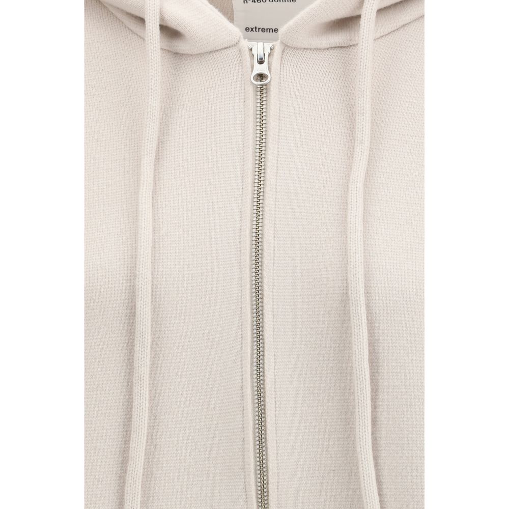 Extreme Cashmere White Cashmere Hoodie