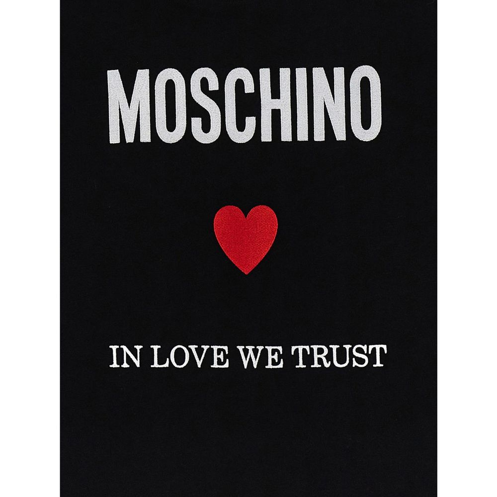 Moschino Couture Black Cotton T-Shirt
