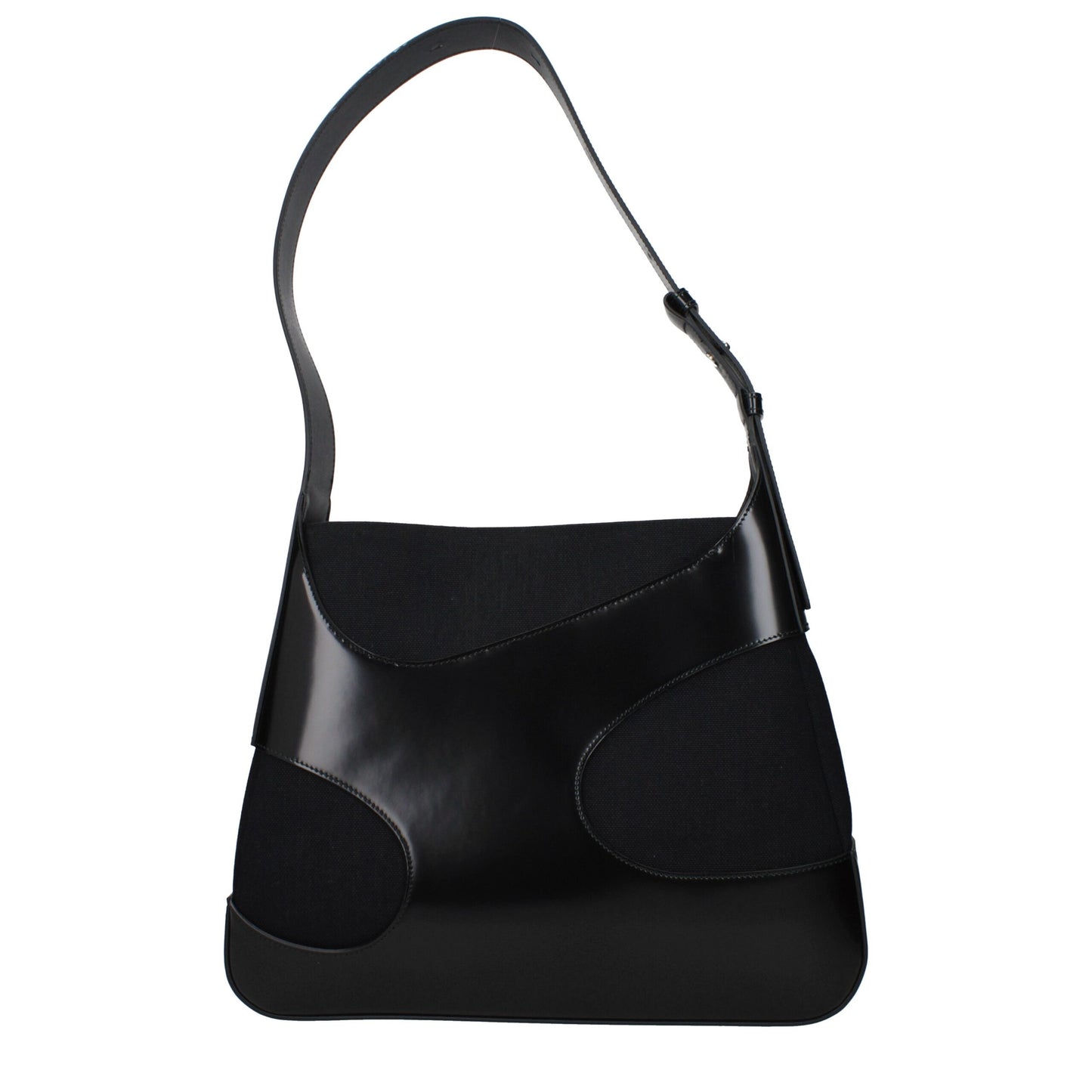 Salvatore Ferragamo Black Fabric Shoulder Bag