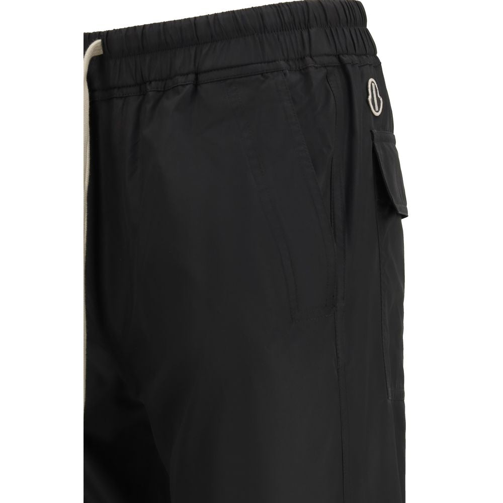 Moncler x Rick Owens Black Polyester Casual Pants