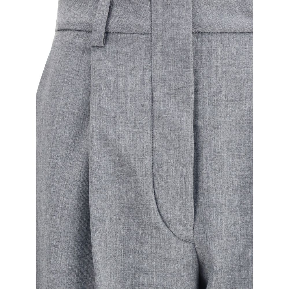 The Latest Gray Polyester Casual Pants