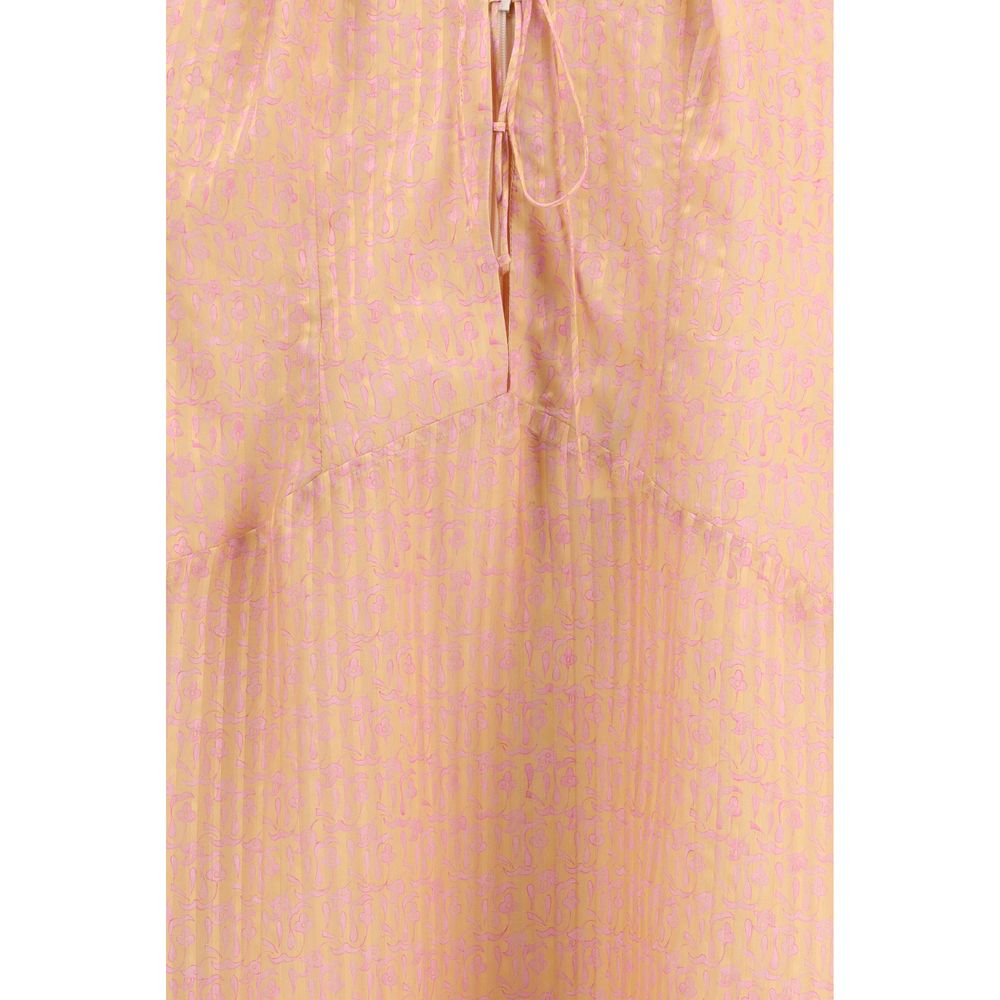 Kristina Ti Multicolor Silk Casual Dress