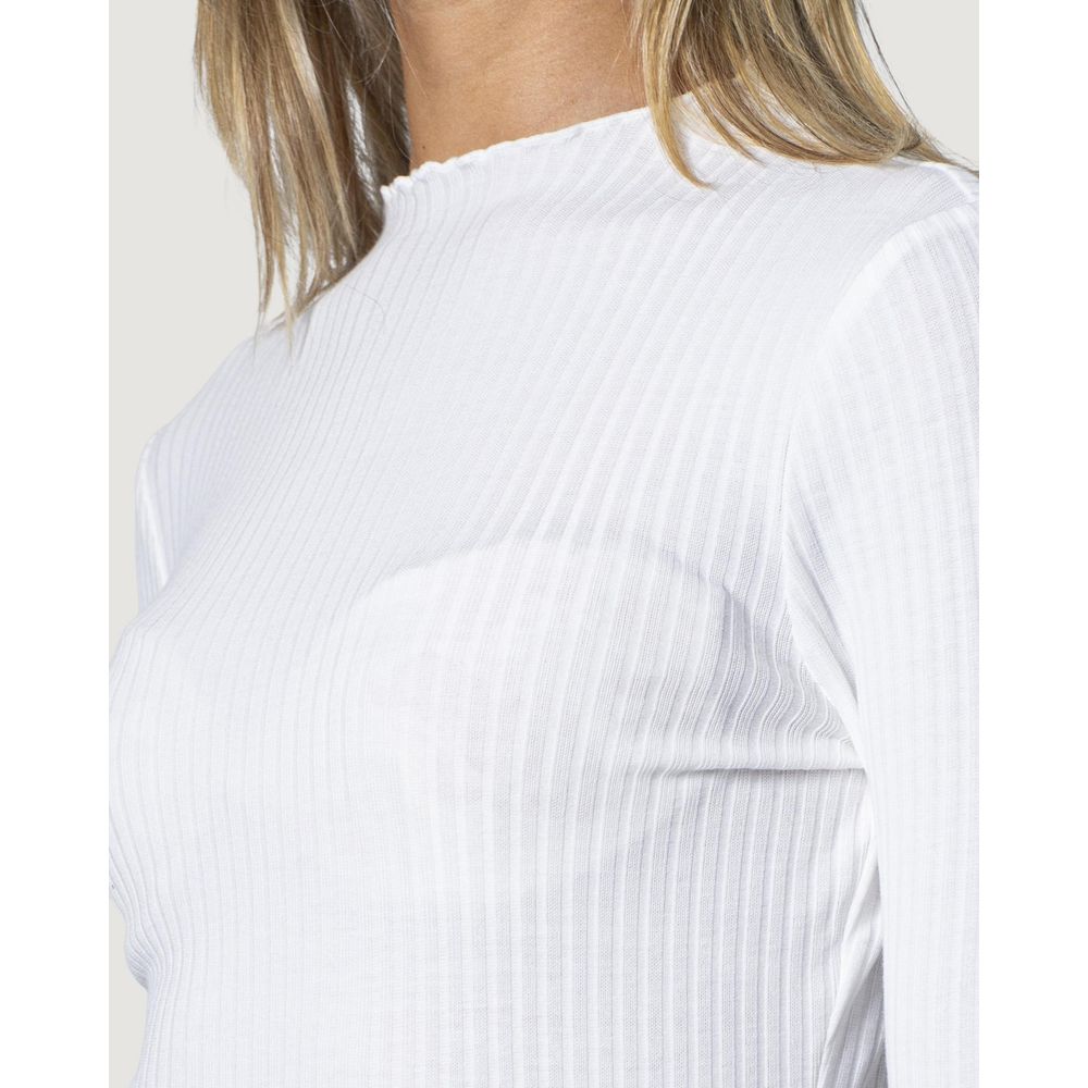 Only White Polyester Turtleneck