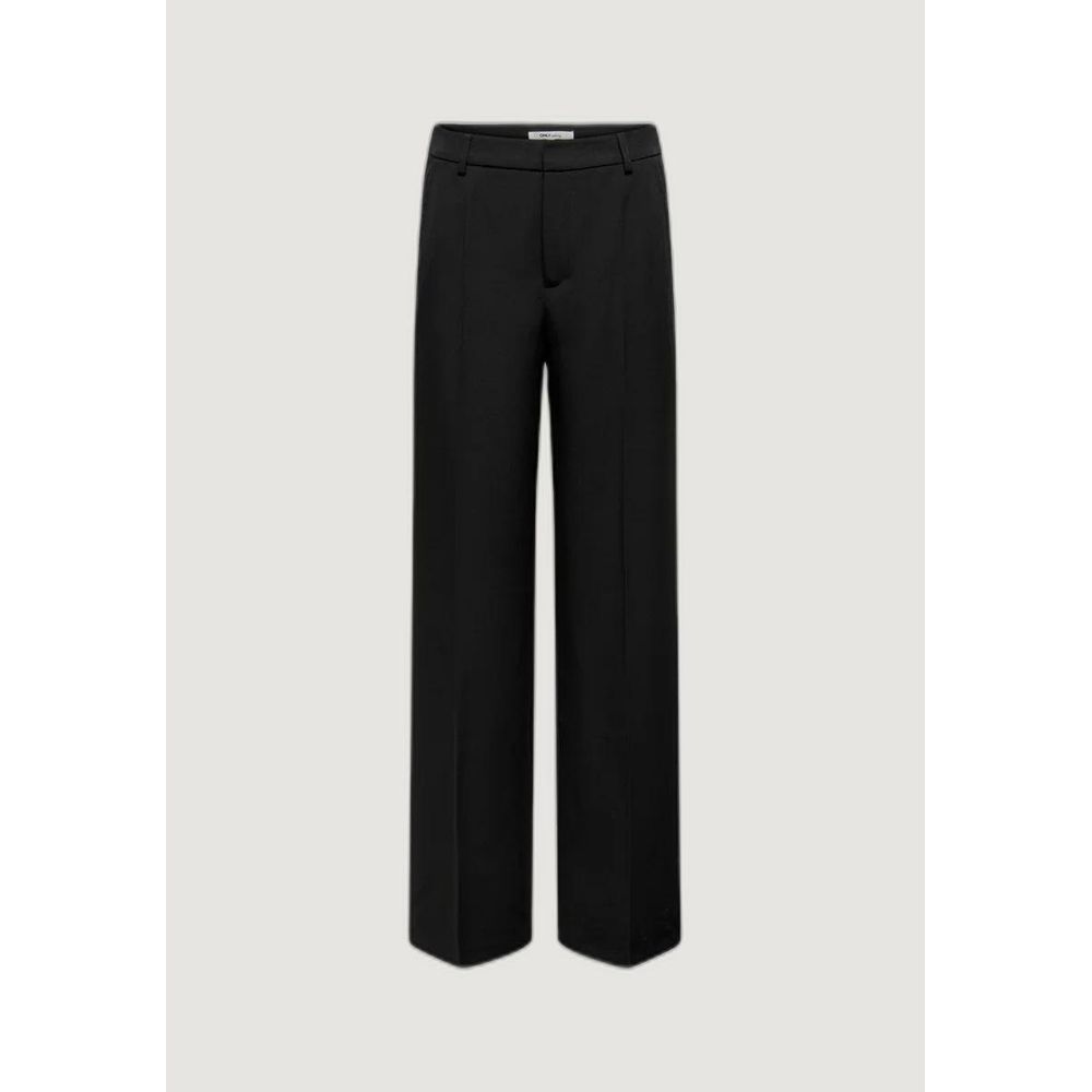 Only Black Polyester Casual Pants