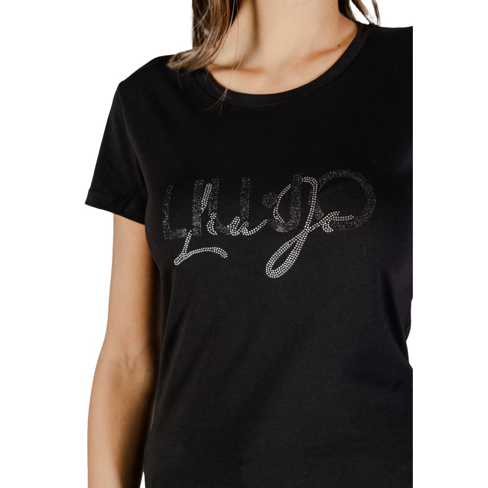 Liu Jo Black Cotton T-Shirt