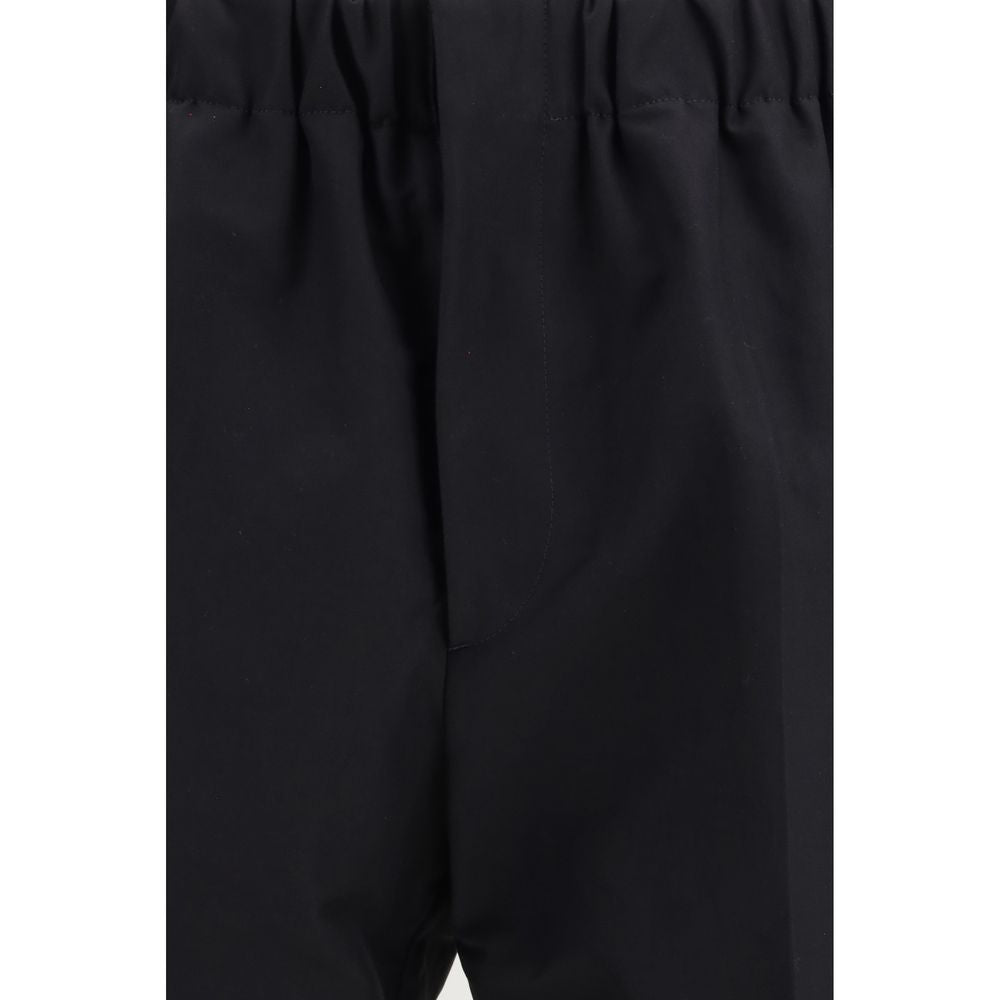 Jil Sander Black Cotton Casual Pants
