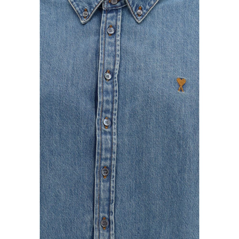 Ami Paris Blue Denim Shirt