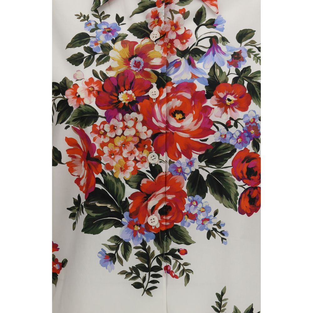 Dolce & Gabbana Multicolor Cotton Pattern Shirt
