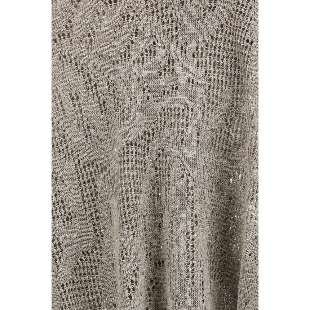 Brunello Cucinelli Beige Linen Hoodie