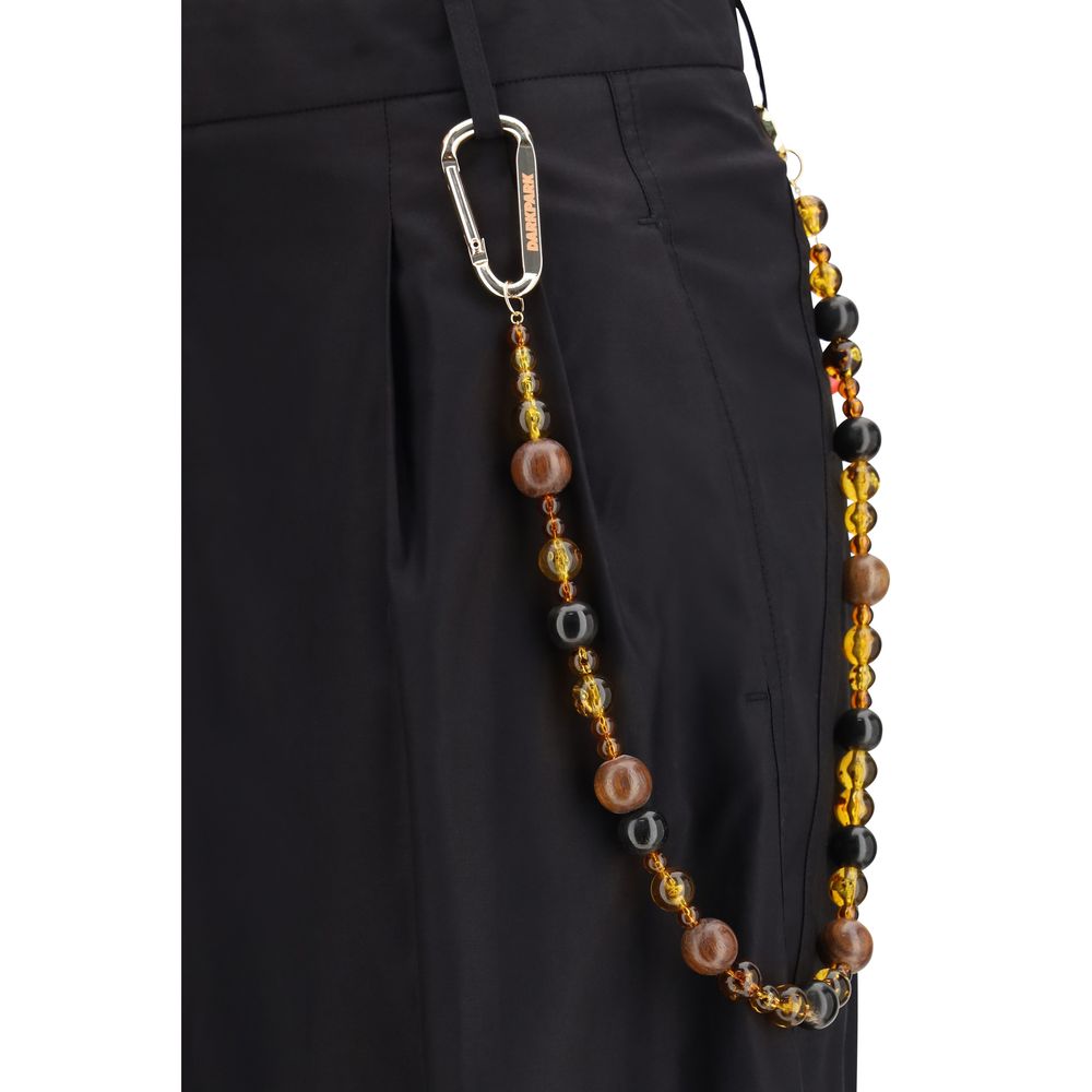 Darkpark Black Cotton Casual Pants