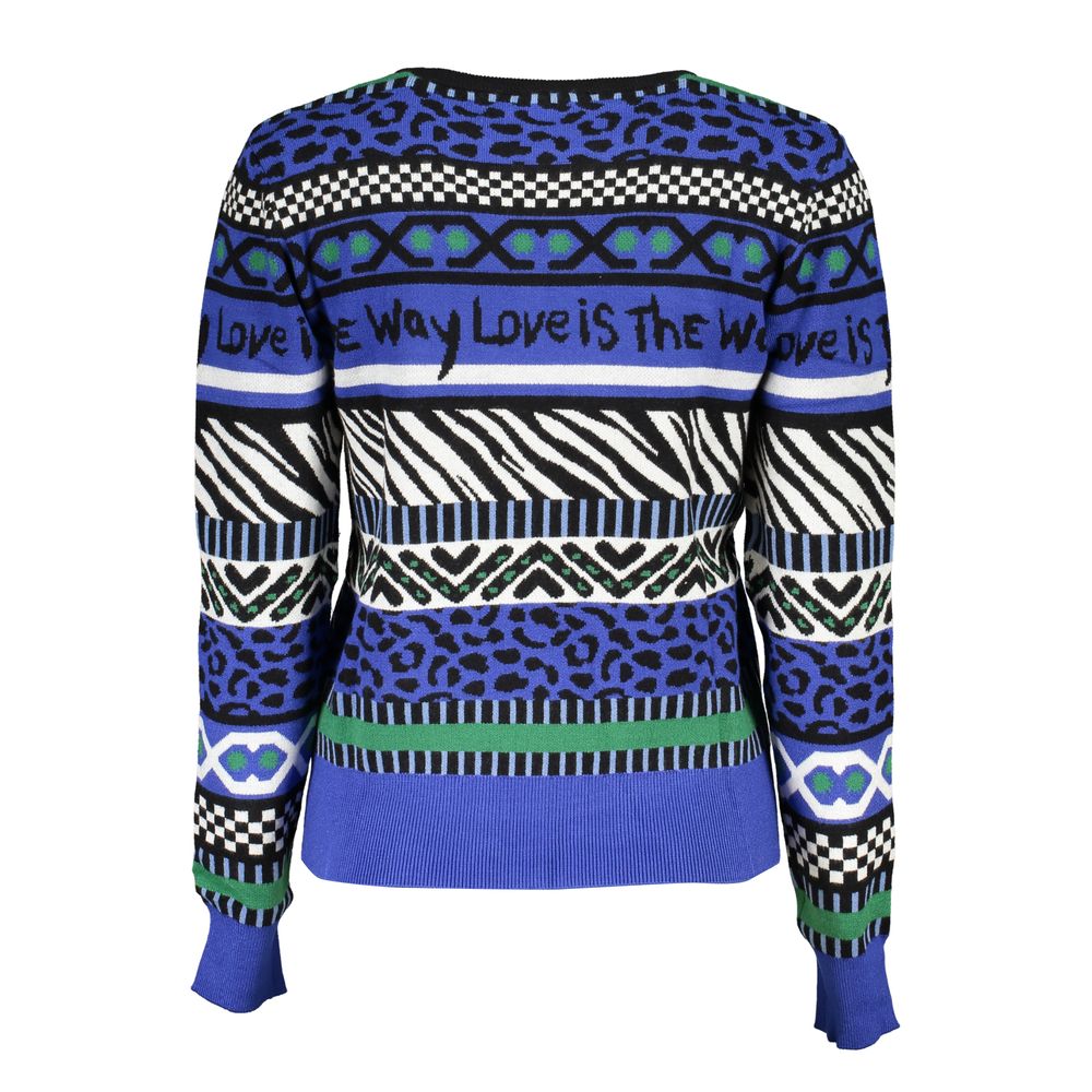 Desigual Blue Viscose Women Sweater