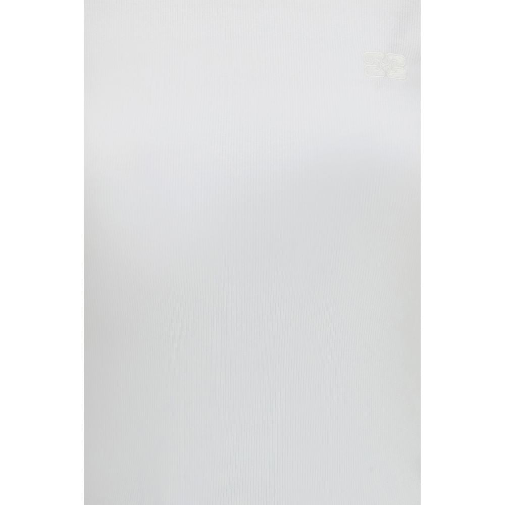 Ganni White Cotton T-Shirt