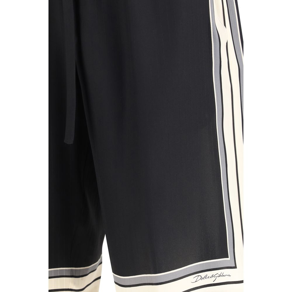 Dolce & Gabbana Multicolor Silk Shorts