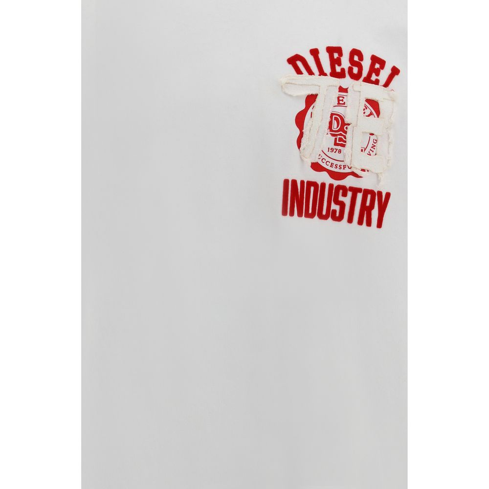 Diesel White Cotton T-Shirt