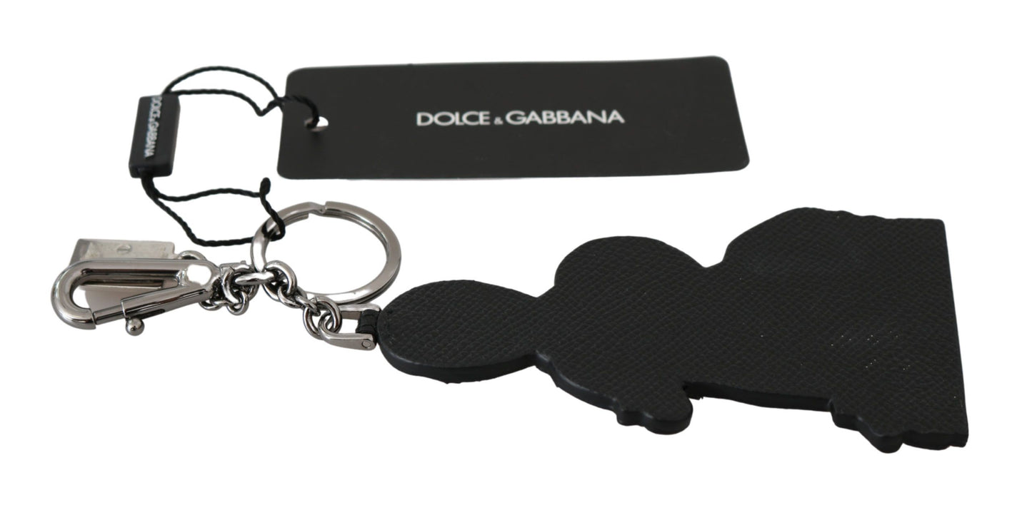 Dolce & Gabbana Leder Dominico Stefano #DGFAMILY Logo-Schlüsselanhänger