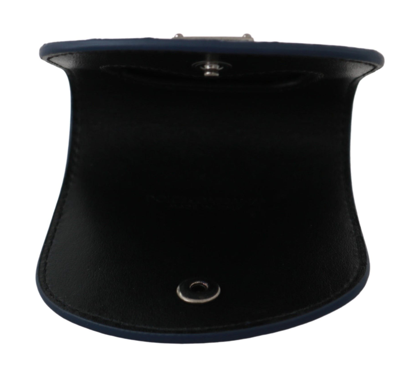 Dolce & Gabbana Blaue Haltertasche Brieftasche Blaue Exotische Haut Kondomhülle