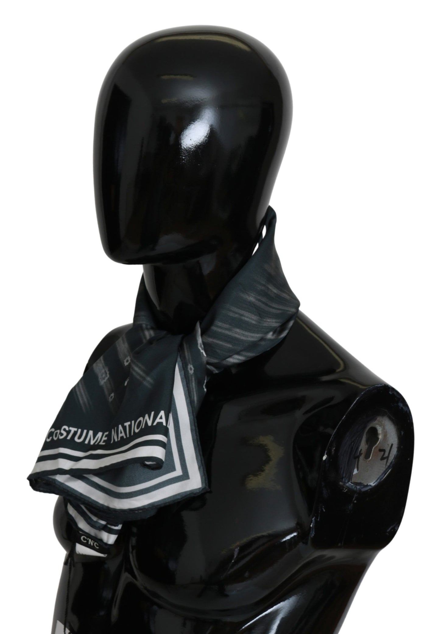 Costume National Blue Foulard Silk Women Scarf