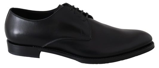 Dolce & Gabbana SARTORIA Handgefertigte Schuhe aus schwarzem Leder