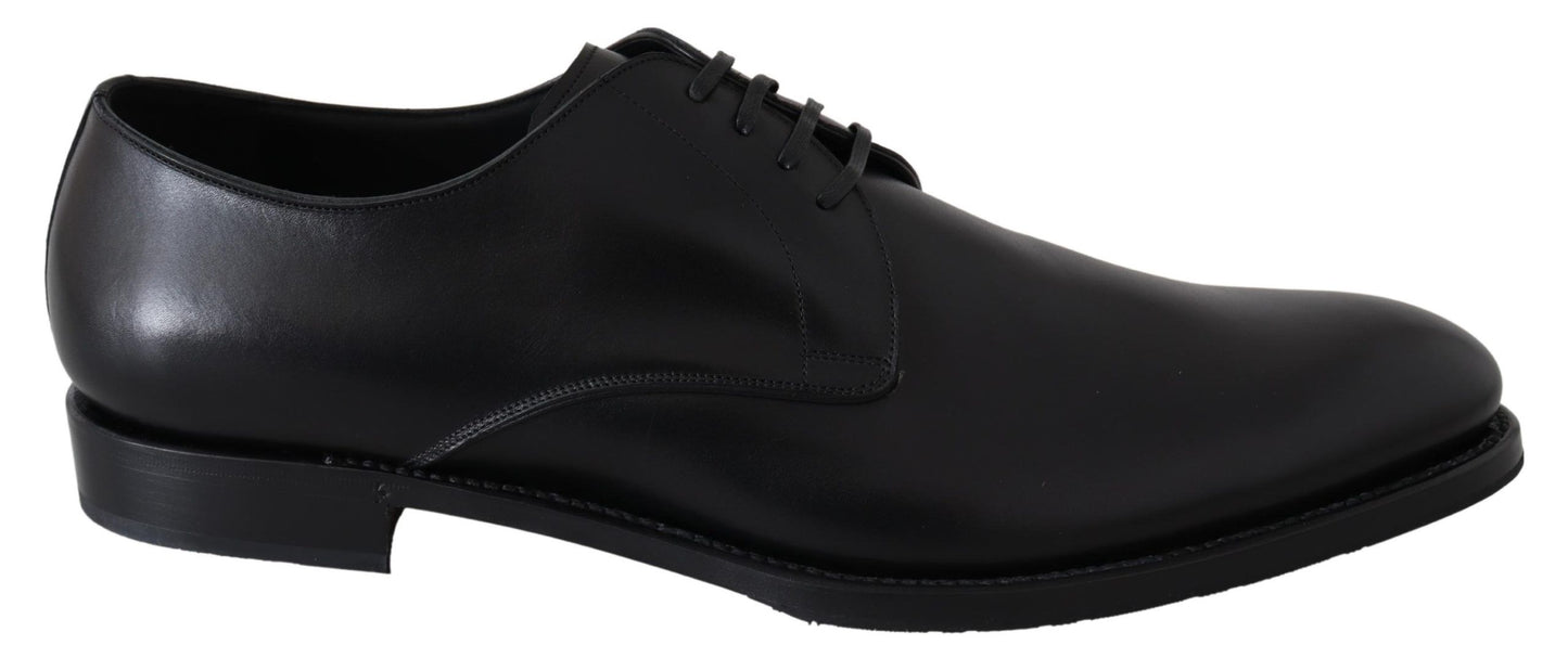 Dolce & Gabbana SARTORIA Handgefertigte Schuhe aus schwarzem Leder