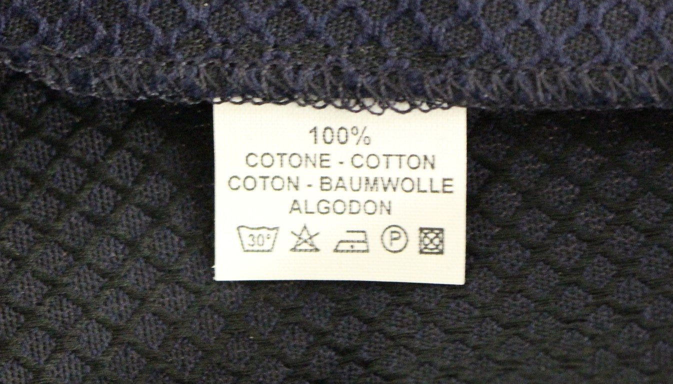 Andrea Incontri Blaue verkürzte Baumwollhose