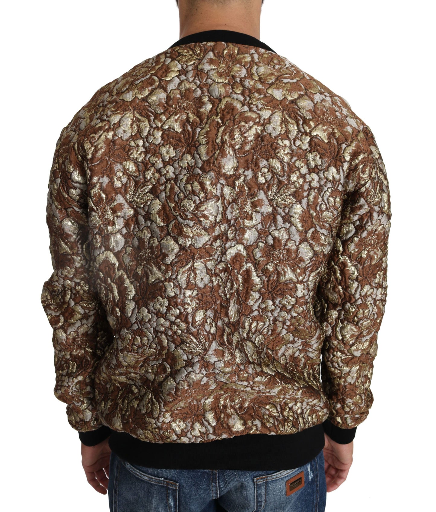 Dolce & Gabbana Mehrfarbiger MAMBO Jacquard-Pullover mit Ananas