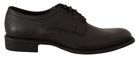 Dolce & Gabbana – Formelle Derby-Schuhe aus schwarzem Leder für Herren