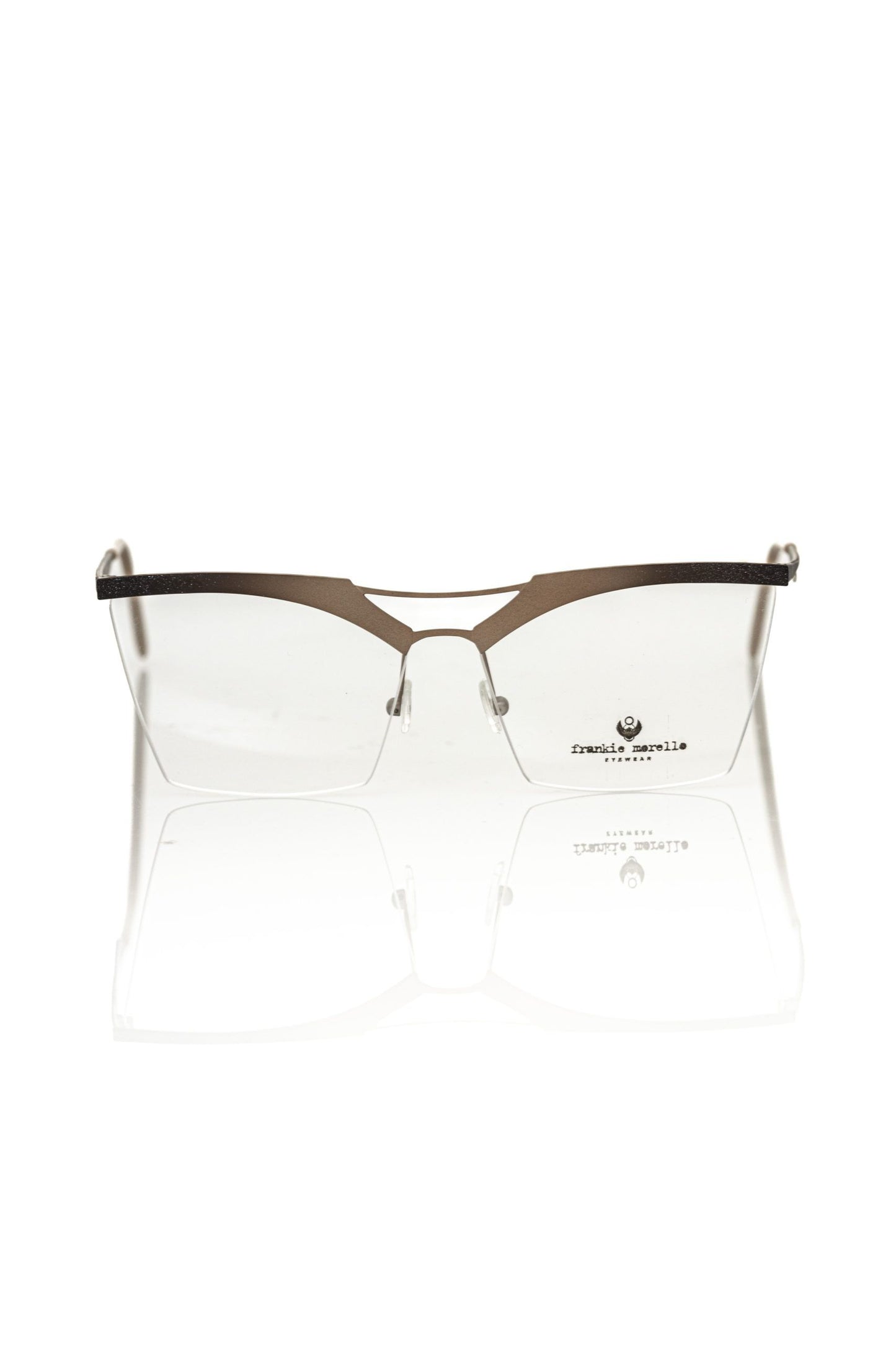 Frankie Morello Gold Metallic Women's Frame Eyeglasses