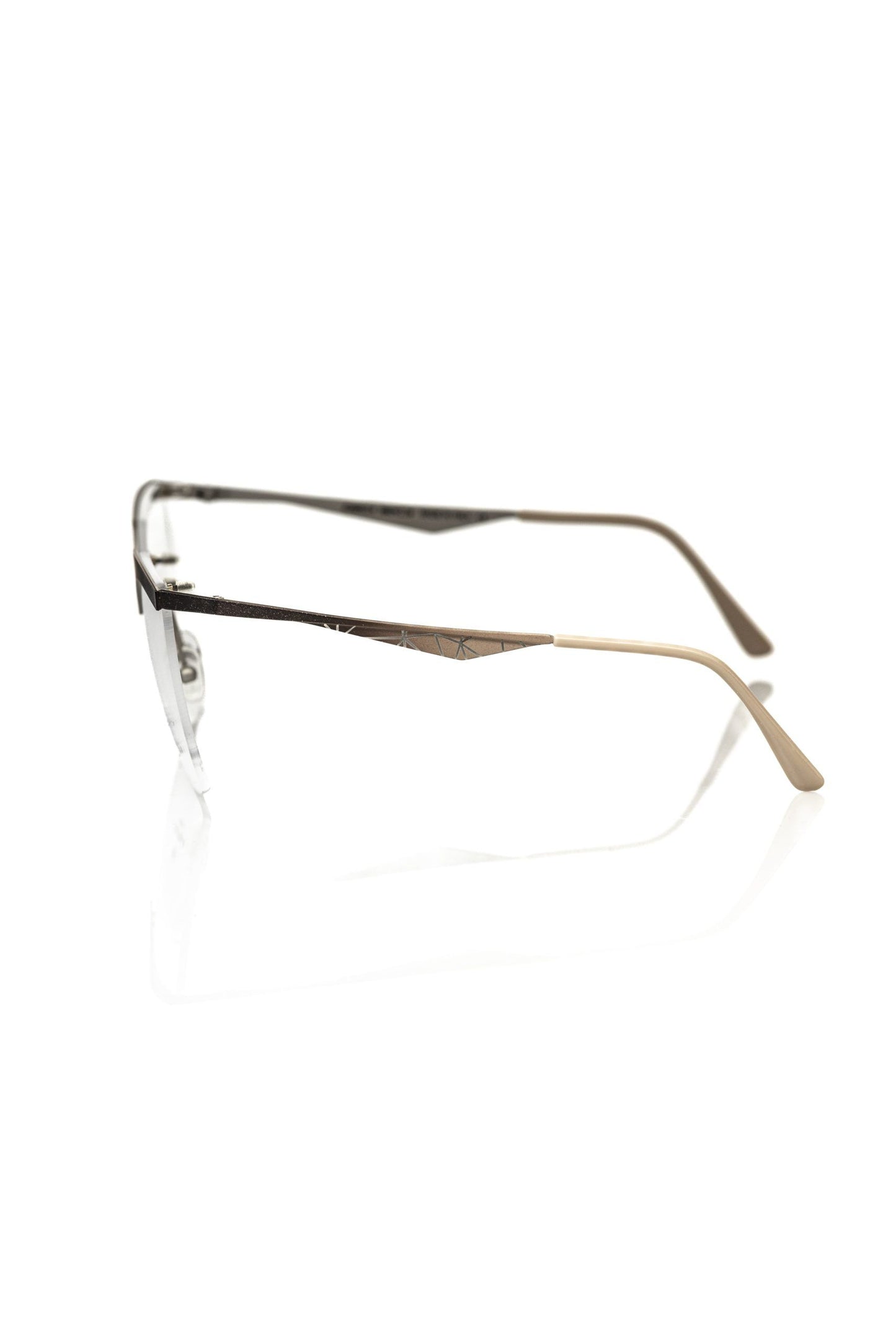 Frankie Morello Gold Metallic Women's Frame Eyeglasses