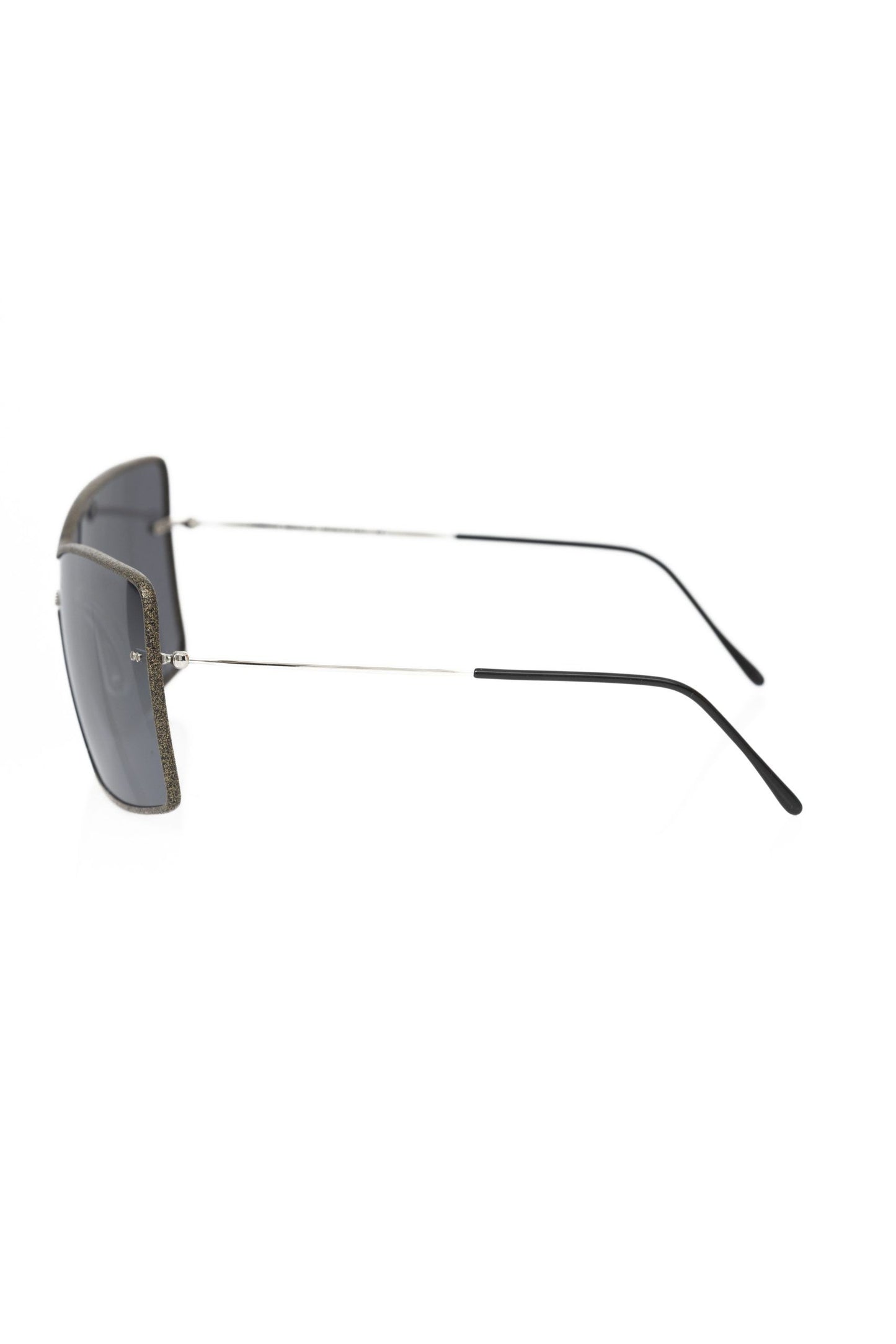 Frankie Morello Black Metallic Fiber Women's Sunglass
