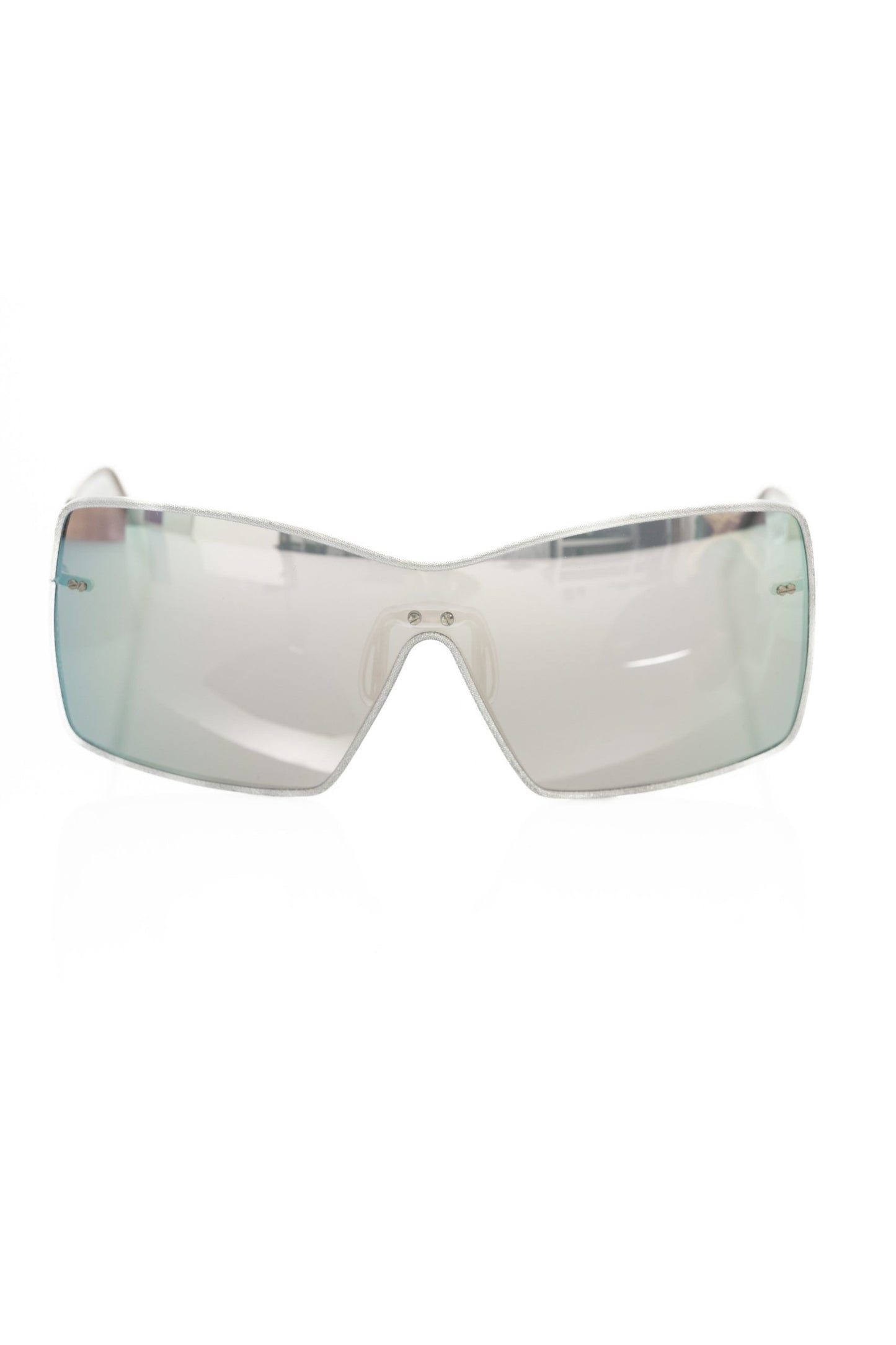 Frankie Morello Silver Metallic Fibre Women Sunglasses