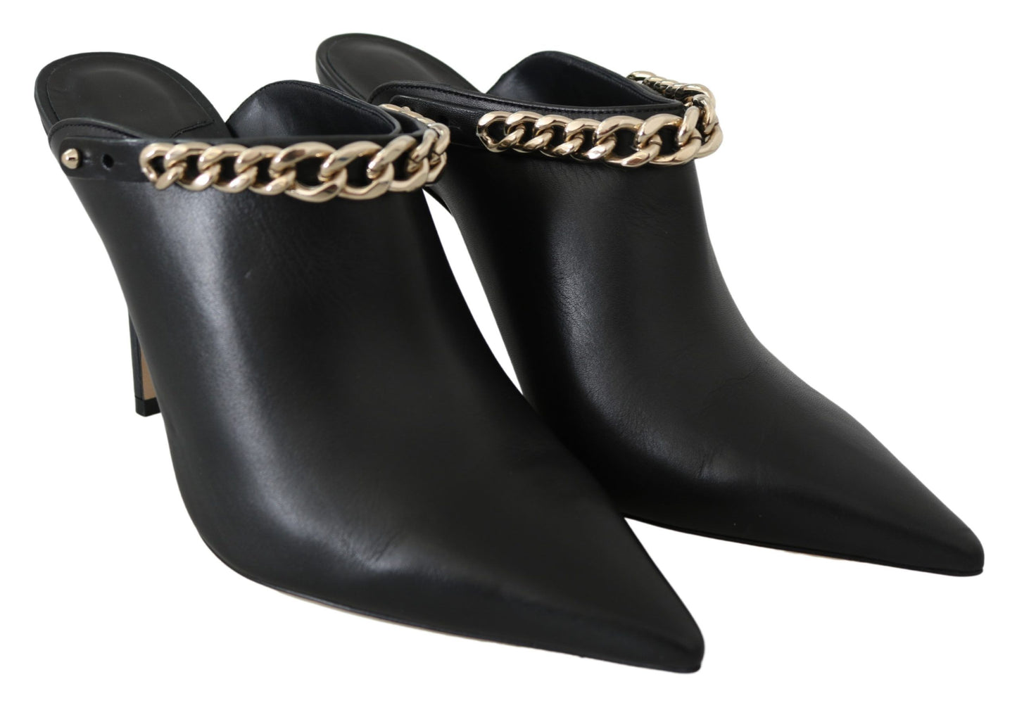 Jimmy Choo Elegante Pumps aus schwarzgoldenem Leder