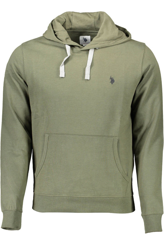 US POLO ASSN. Grüner Baumwollpullover für Herren