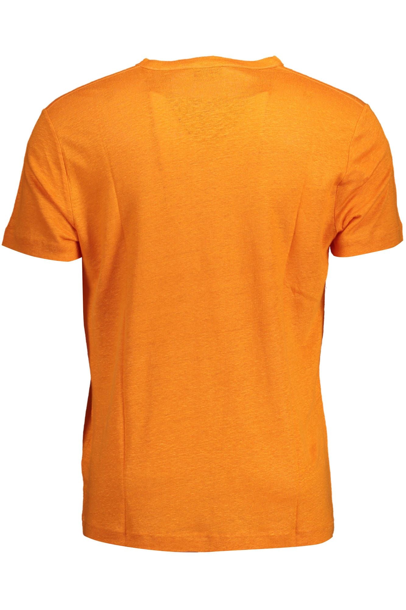 Gant Herren T-Shirt, Leinen, Orange