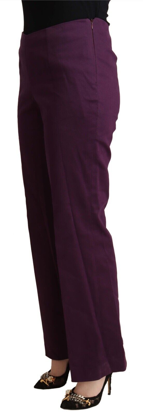 BENCIVENGA Violette Freizeithose mit hoher Taille und konischem Schnitt
