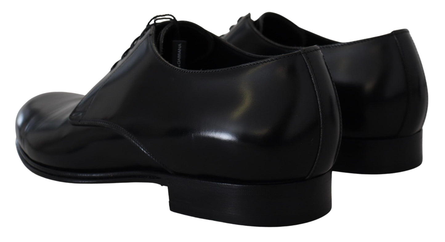Dolce & Gabbana – Formelle Abendschuhe aus schwarzem Leder