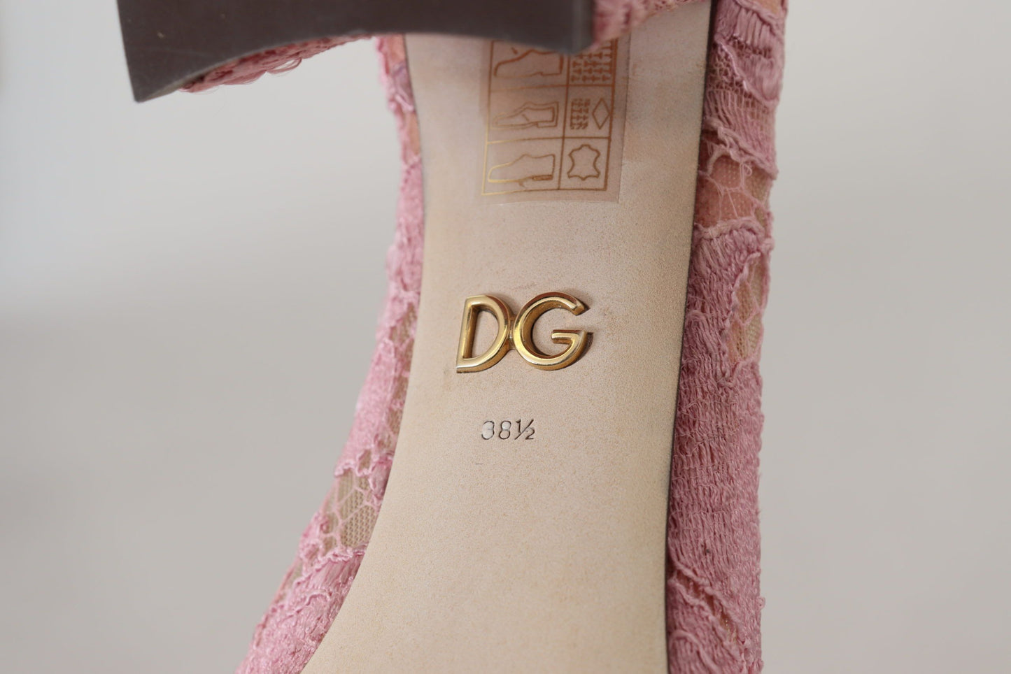 Dolce & Gabbana – Rosa Taormina-Pumps mit Kristallspitze in Pastellfarben