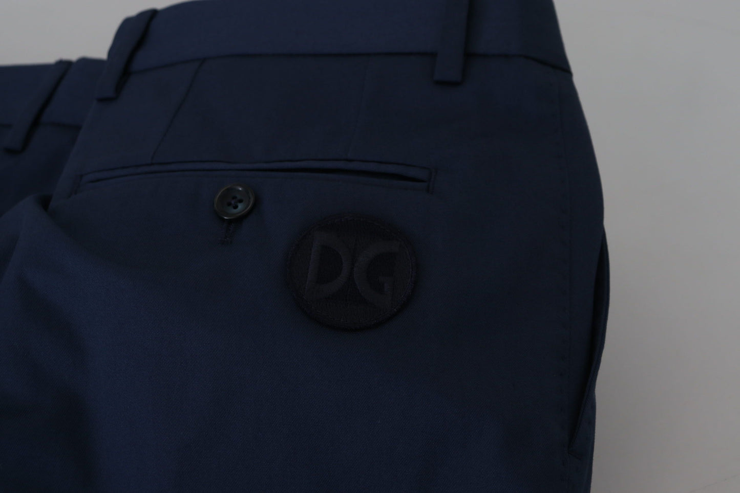 Dolce & Gabbana Blaue Chinos Baumwollstretch-Freizeitshorts