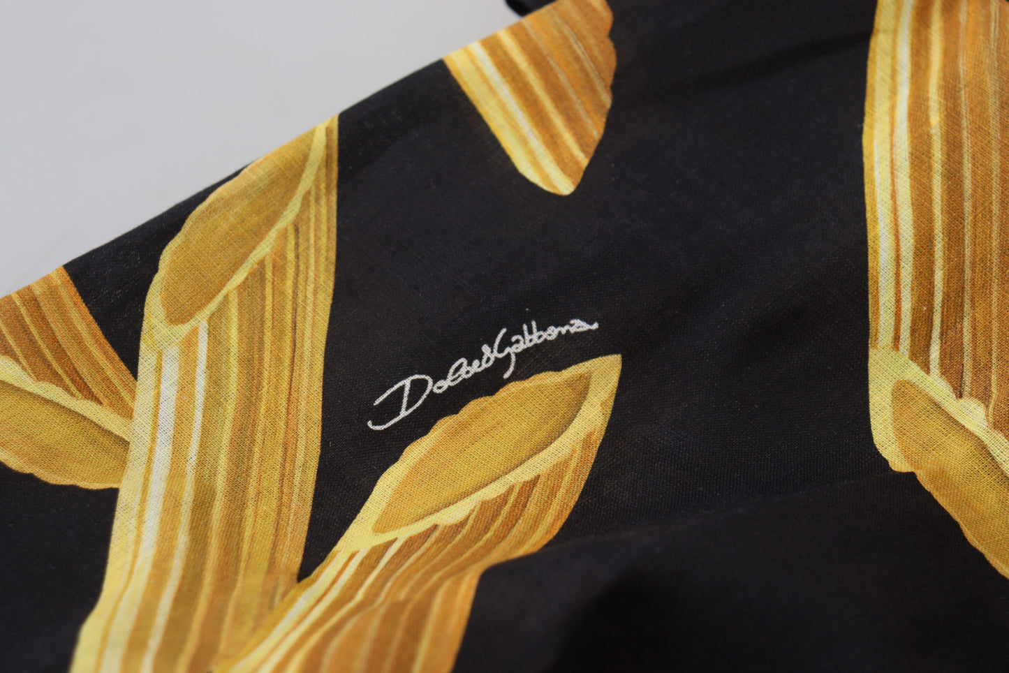 Dolce & Gabbana Schwarzes lässiges Penne Rigate Leinen-Freizeithemd