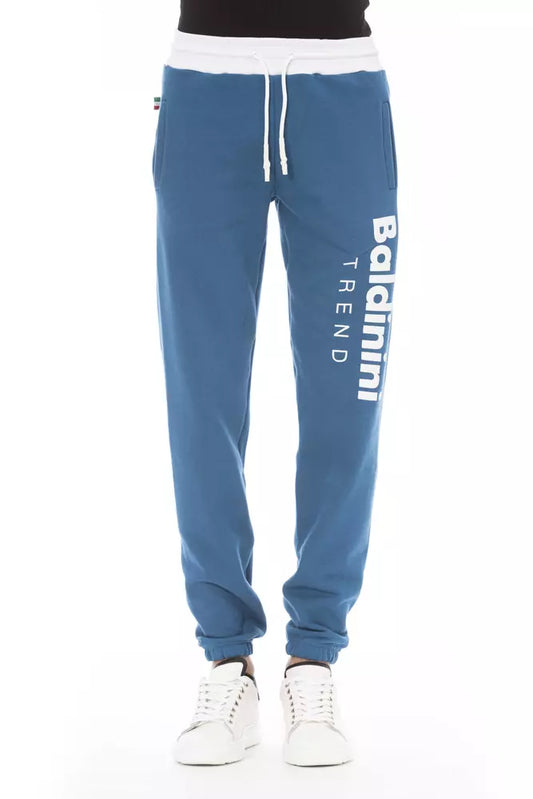 Baldinini Trend Blaue Herren-Sporthose aus Baumwolle