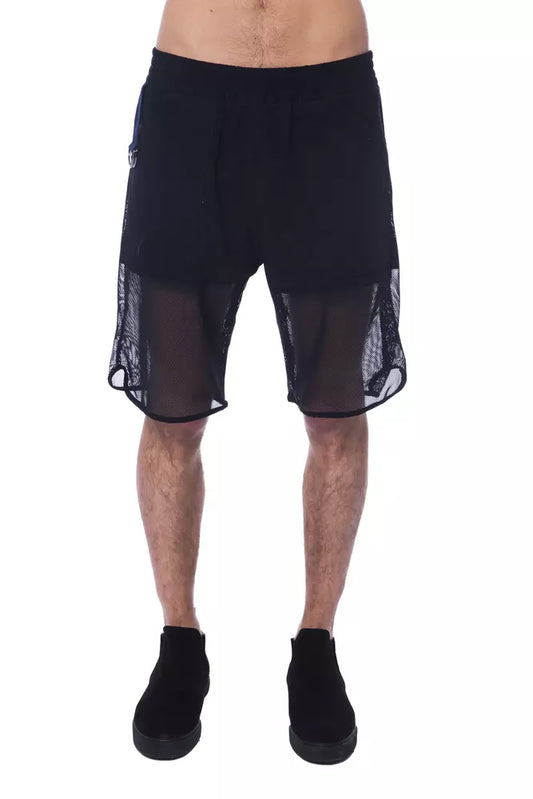 Nicolo Tonetto Schwarze Polyester-Herrenshorts