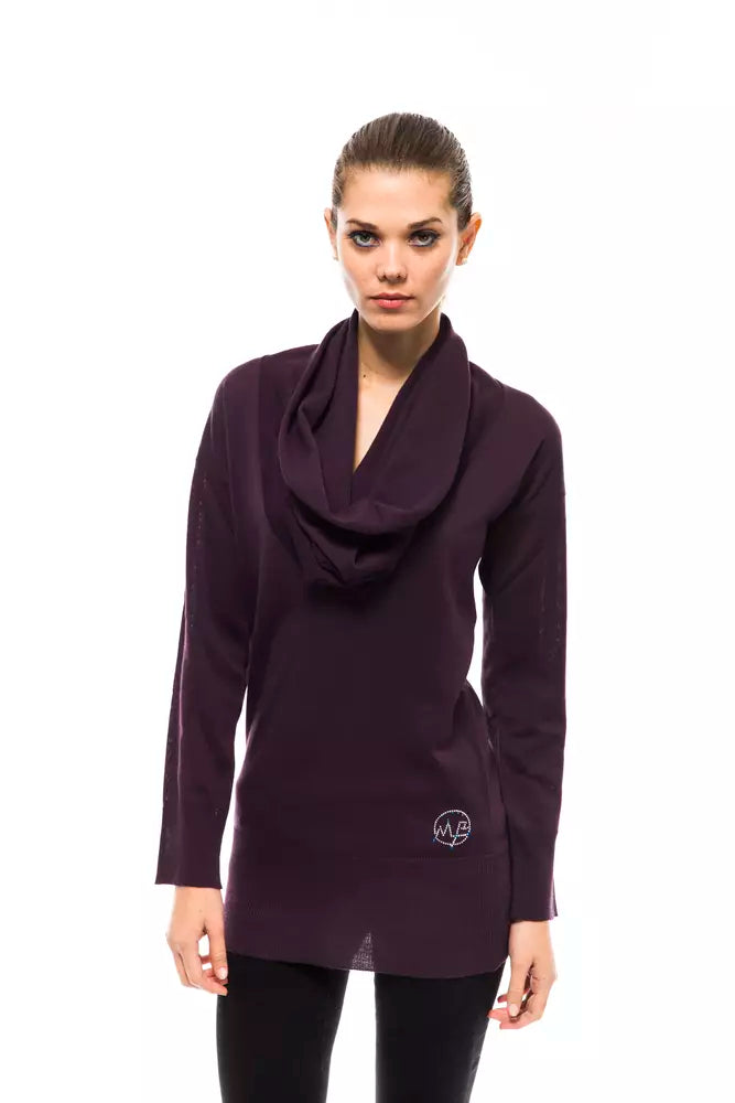 Montana Blau Lila Wolle Damen Pullover