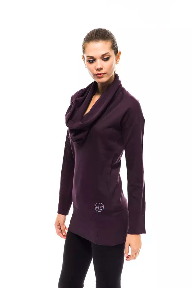 Montana Blau Lila Wolle Damen Pullover