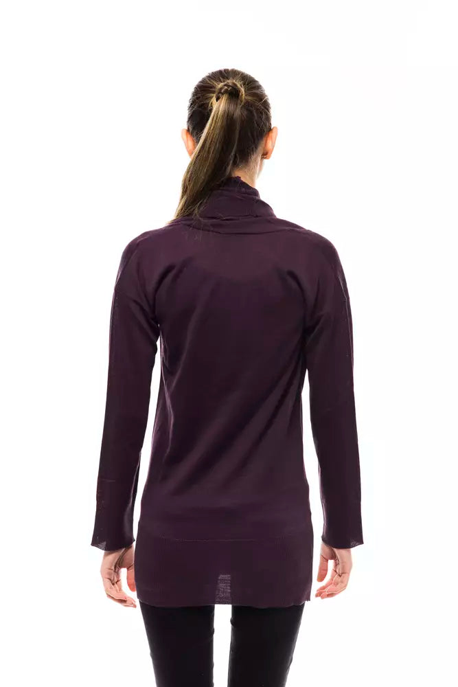 Montana Blau Lila Wolle Damen Pullover