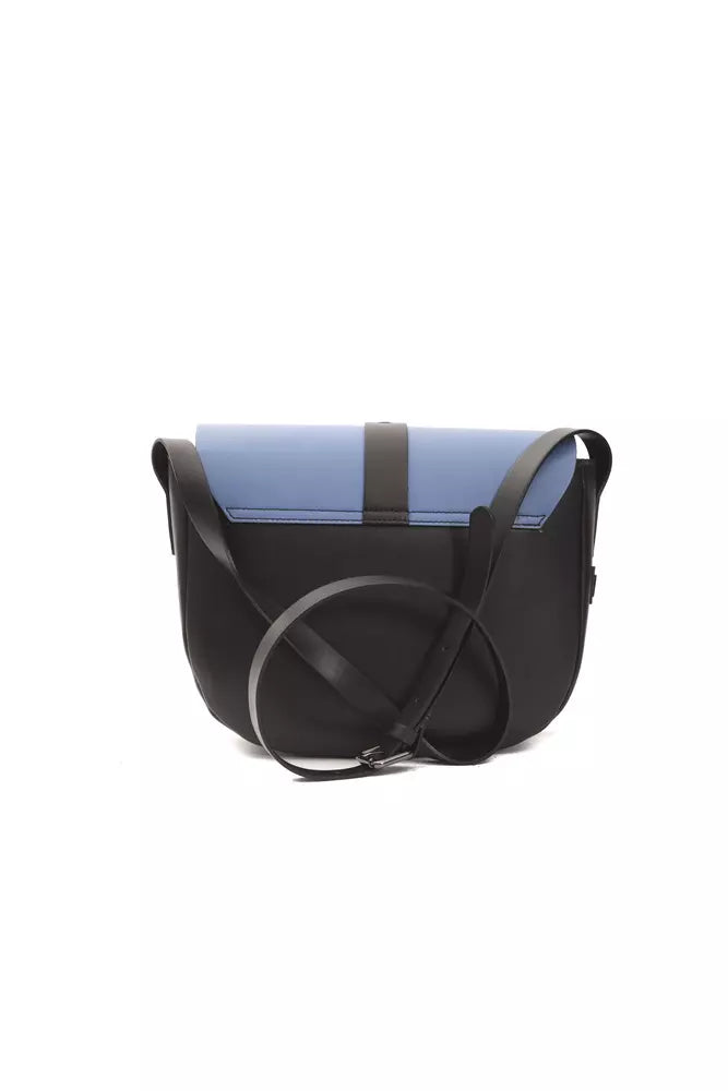 Pompeii Donatella Blaue Leder-Umhängetasche für Damen