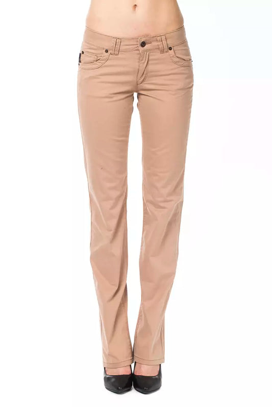 Ungaro Fever Beige Baumwolle Damen Hosen