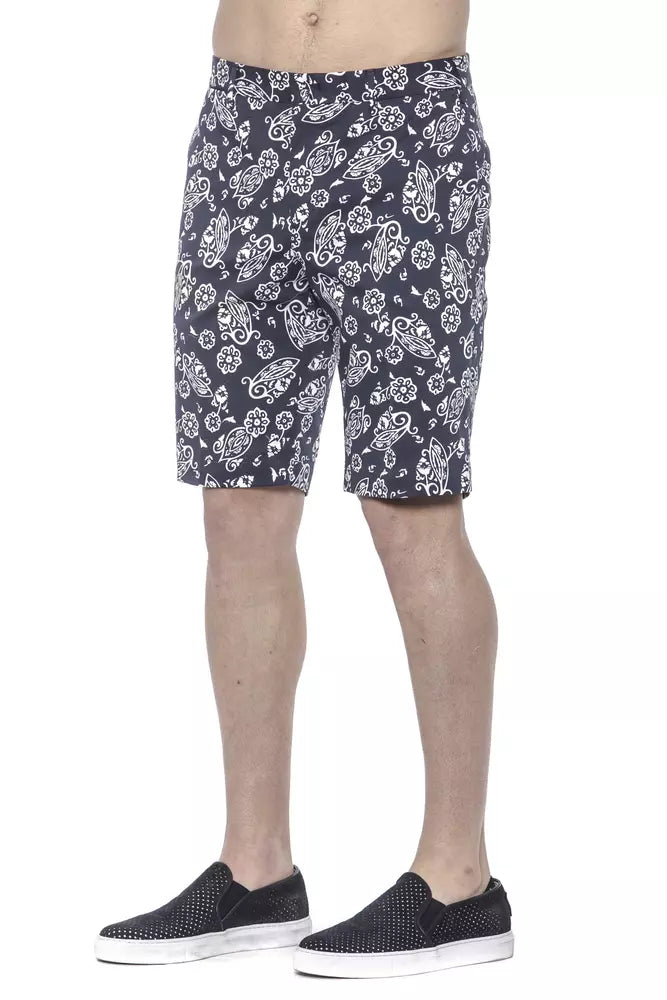 PT Torino Herren-Bermudashorts aus blauer Baumwolle