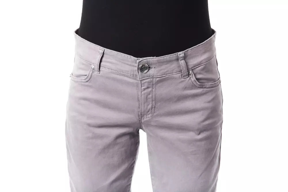 BYBLOS Graue Baumwollhose für Damen