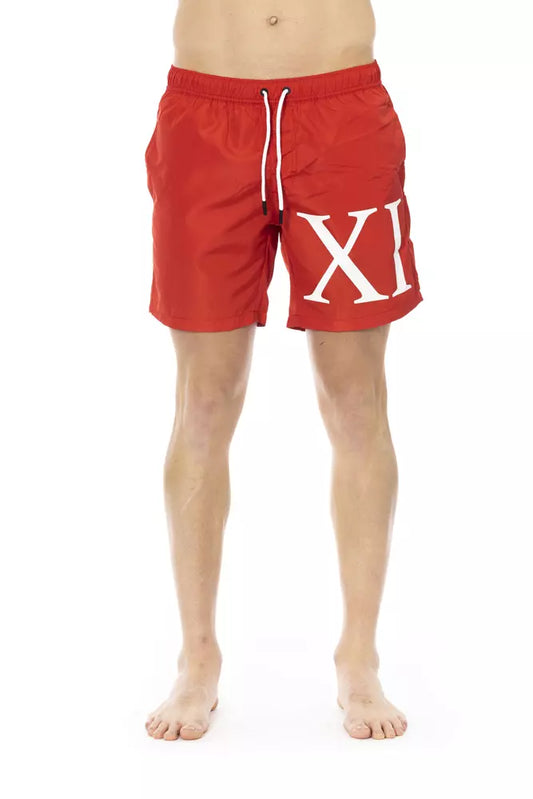 Bikkembergs Rote Polyester-Badeshorts für Herren