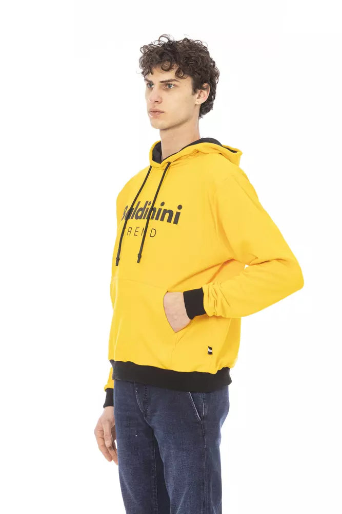 Baldinini Trend Gelber Baumwollpullover für Herren
