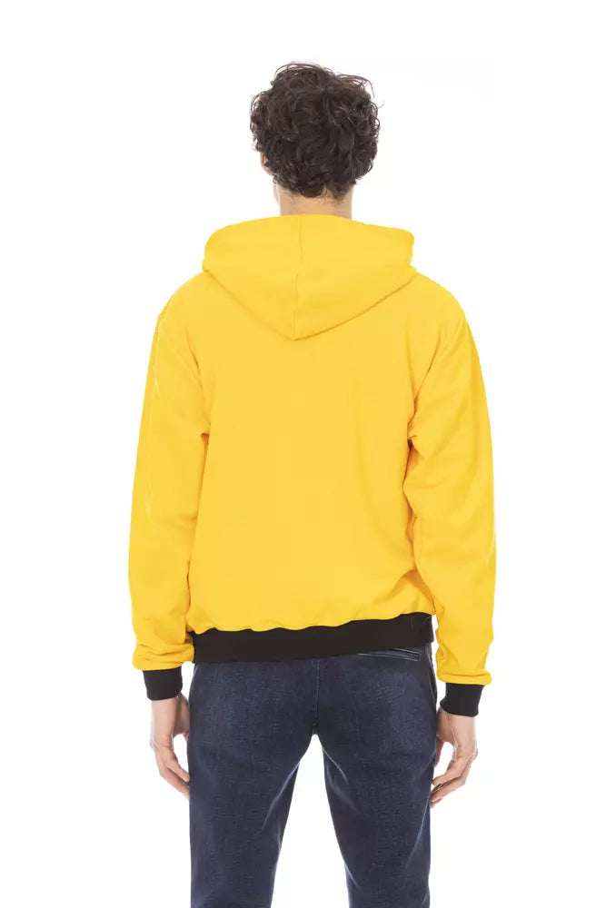 Baldinini Trend Gelber Baumwollpullover für Herren
